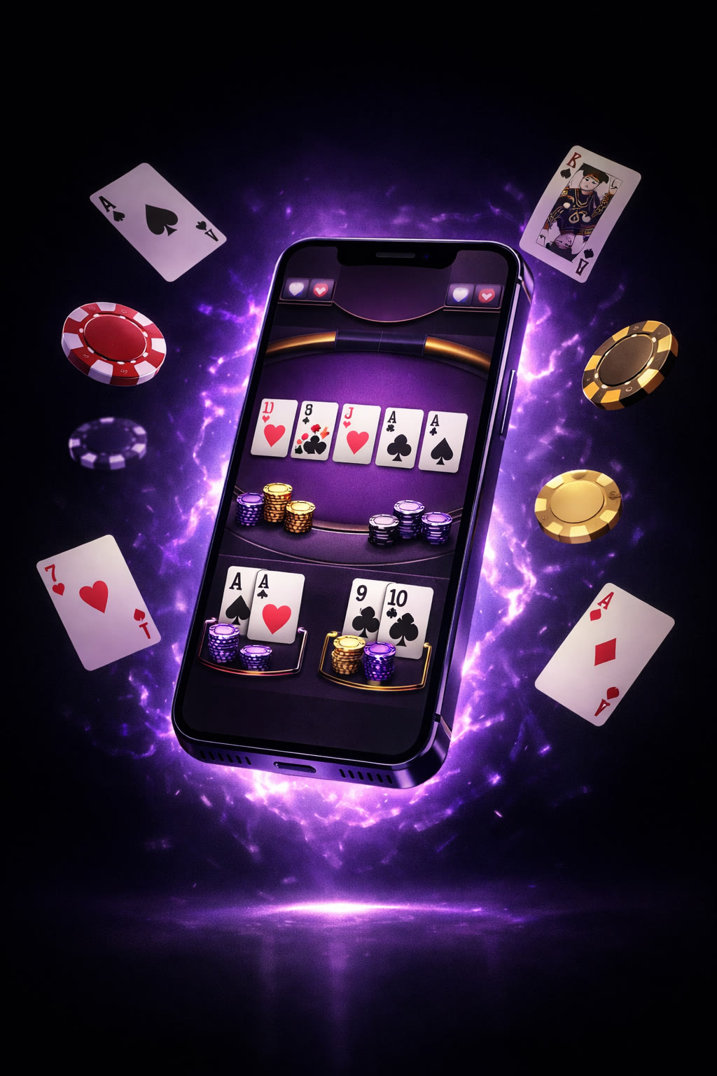 JackPoker mobile app on Android and iOS