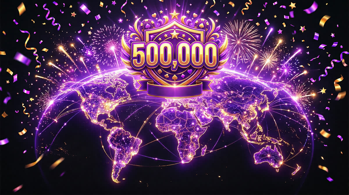 JackPoker 500K Players Milestone